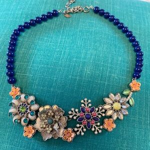 Blue Flower Necklace